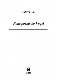 Four poems by Vogel image